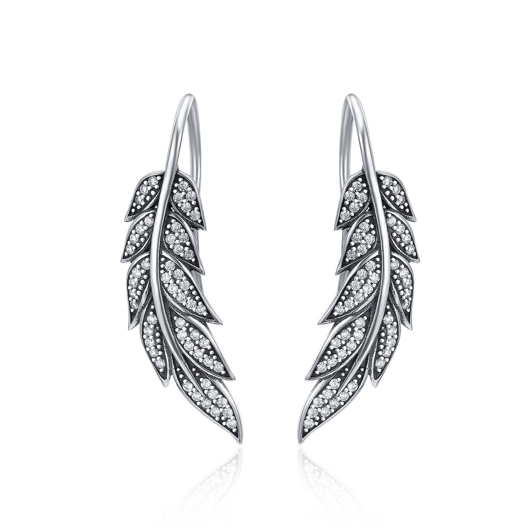 925 Sterling Silver Earrings with Pavé Setting CZ