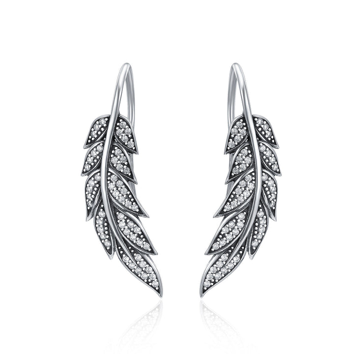 925 Sterling Silver Earrings with Pavé Setting CZ