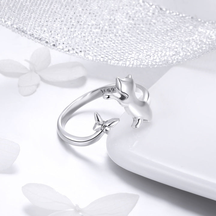 925 Sterling Silver Ring with 0.2cm Width and 1.2cm Claw Height