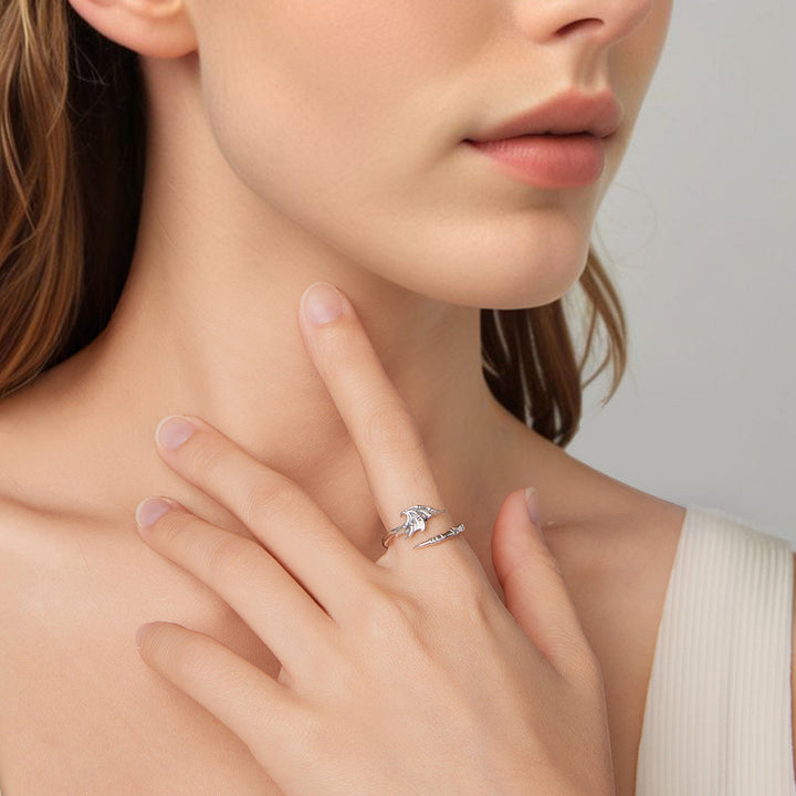 925 Sterling Silver Oxidized Silver 0.7cm Swing Rings for Women