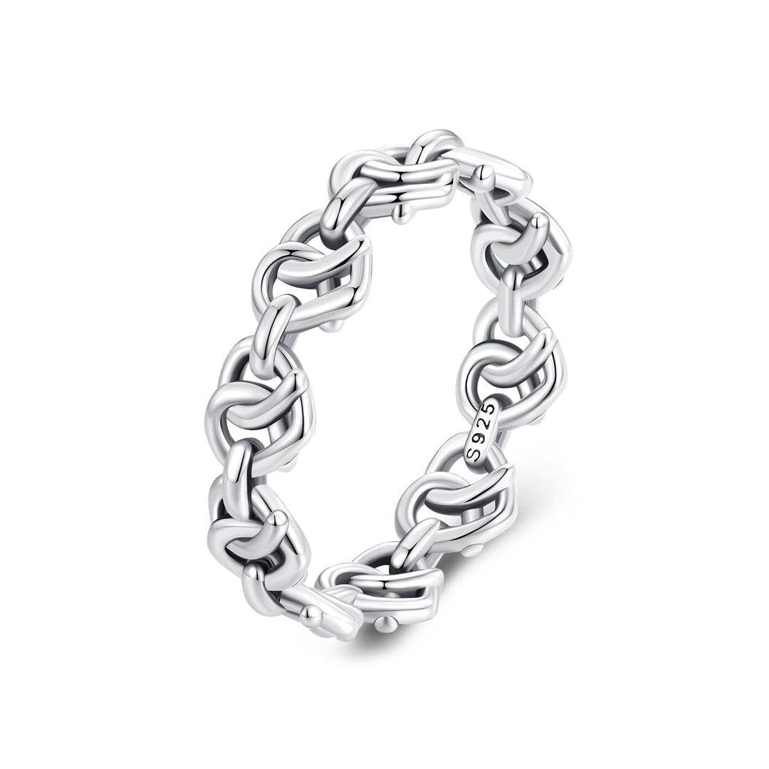 925 Sterling Silver Oxidized Ring - Size 6 for Women