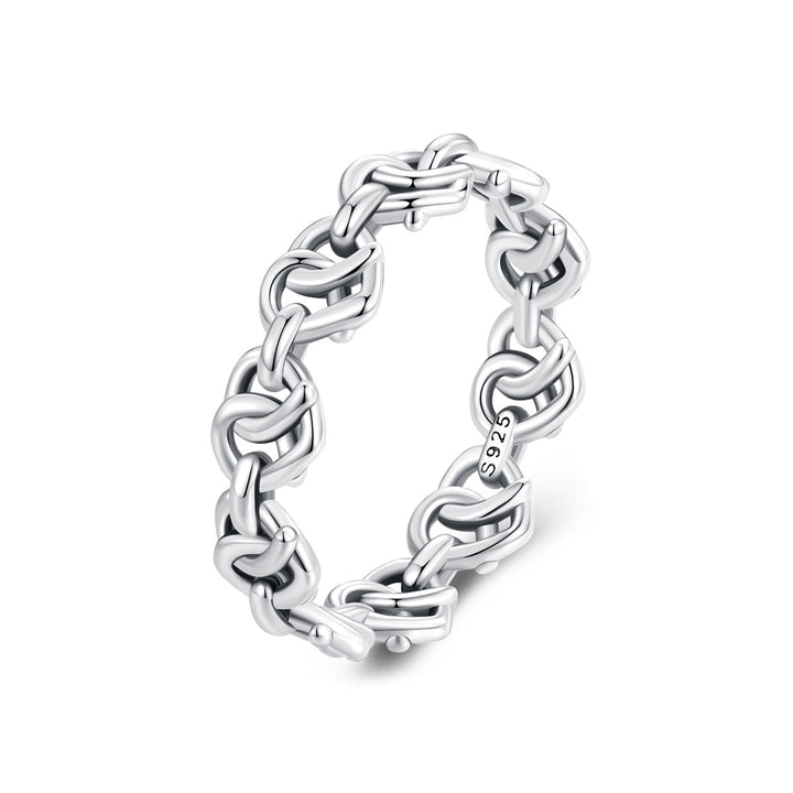 925 Sterling Silver Oxidized Ring - Size 6 for Women