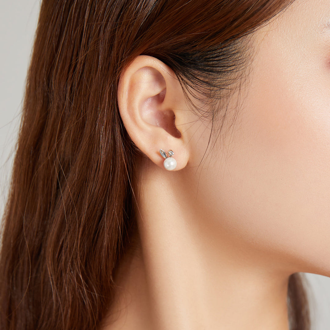 925 Sterling Silver Earrings with Quality Shell Pearl