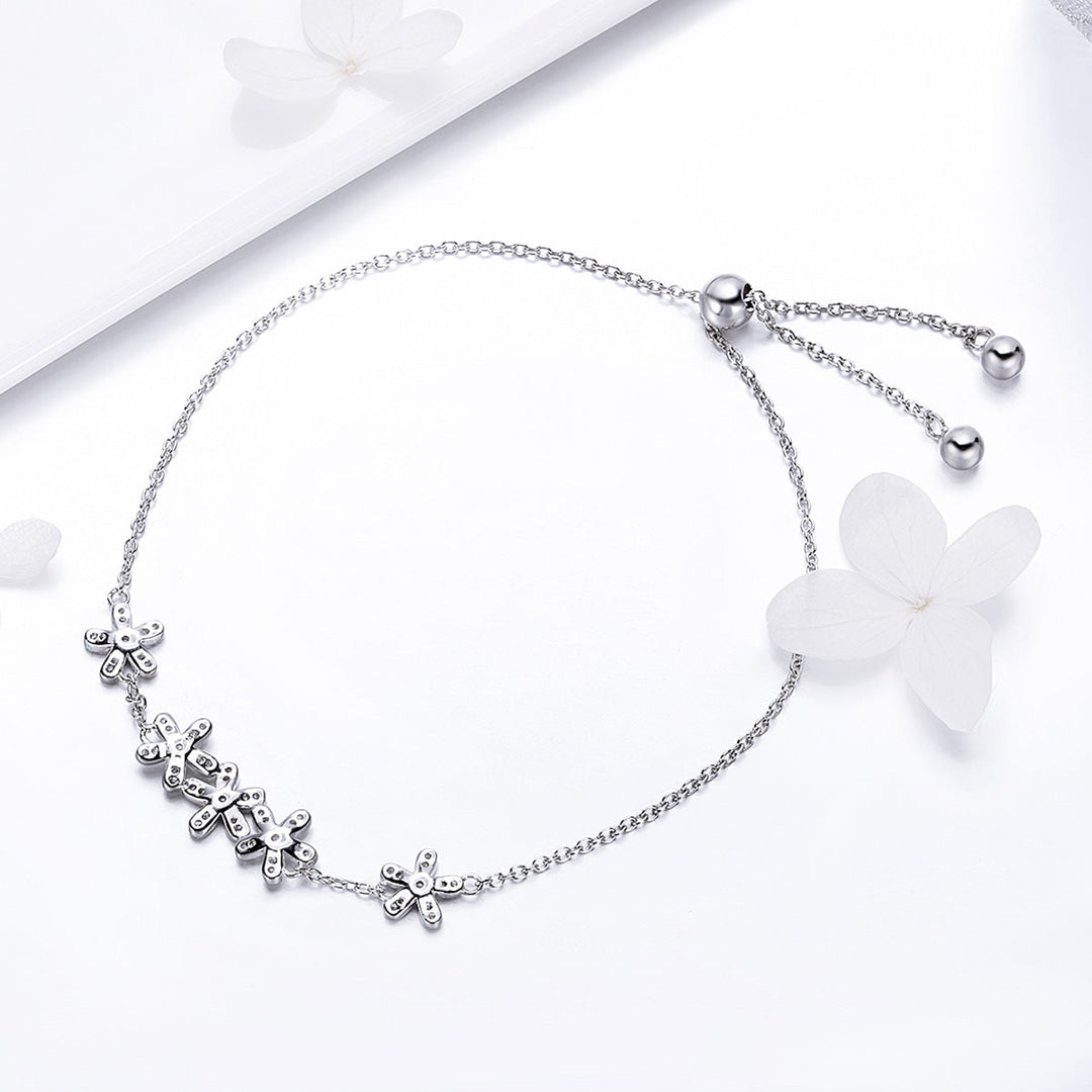 925 Sterling Silver Bracelet 22cm for Women