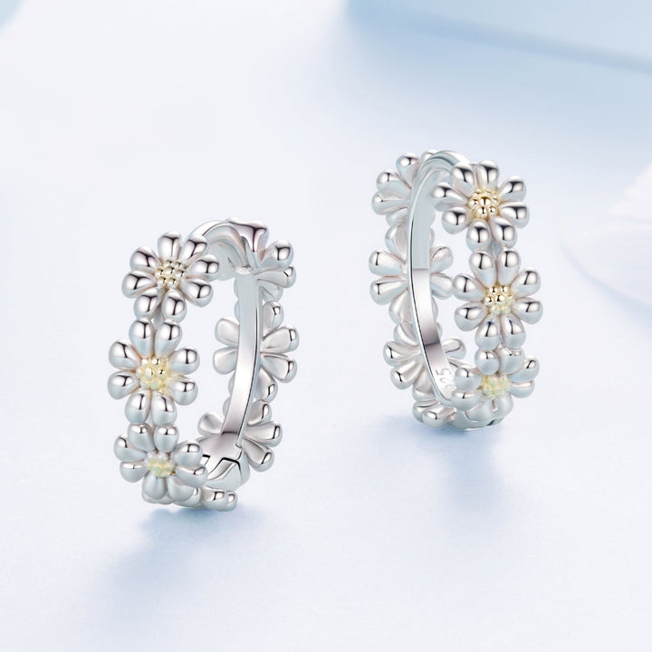 925 Sterling Silver Plated White Gold Earrings for Women