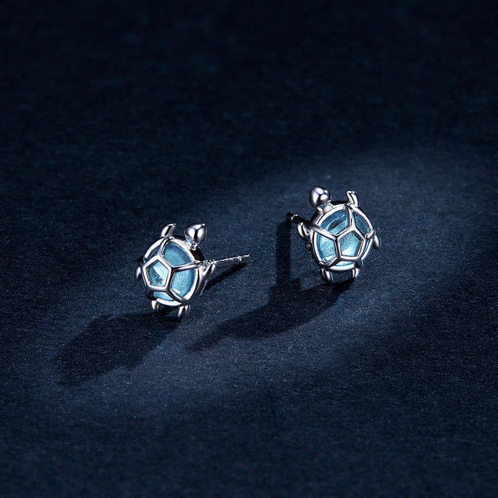 S925 Oxidized Silver Pavé Setting CZ Earrings for Women