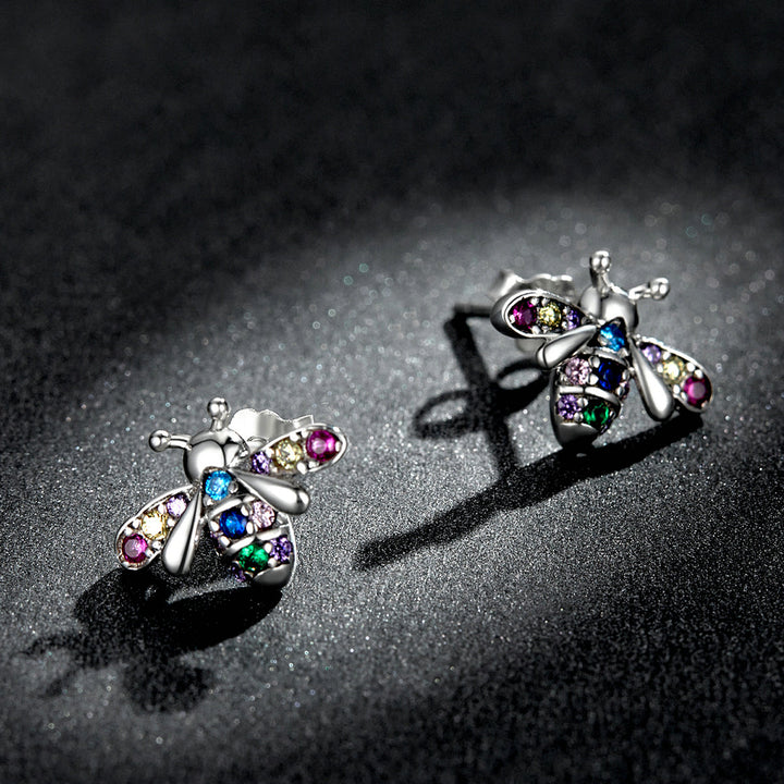 925 Sterling Silver Pavé Setting CZ Earrings for Women
