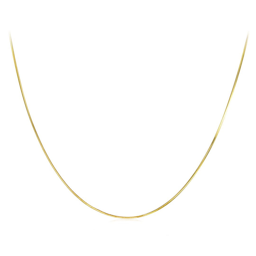 925 Sterling Silver + Plated White Gold 40cm Necklace