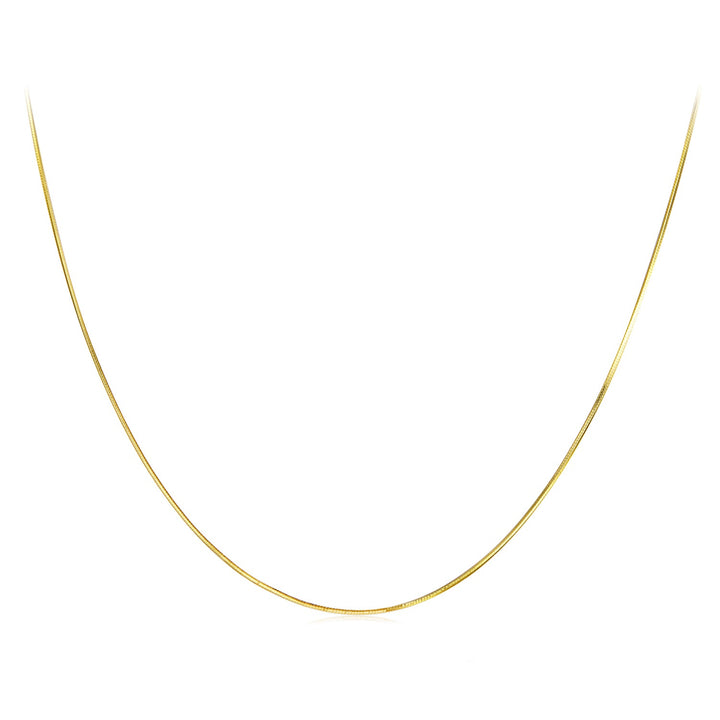 925 Sterling Silver + Plated White Gold 40cm Necklace