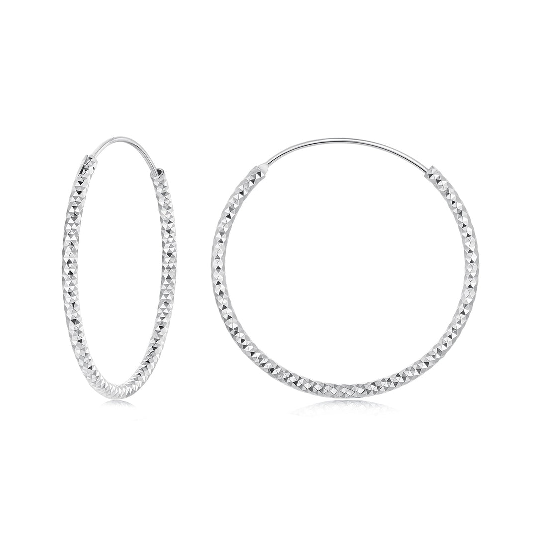 925 Sterling Silver Plated White Gold Earrings for Women