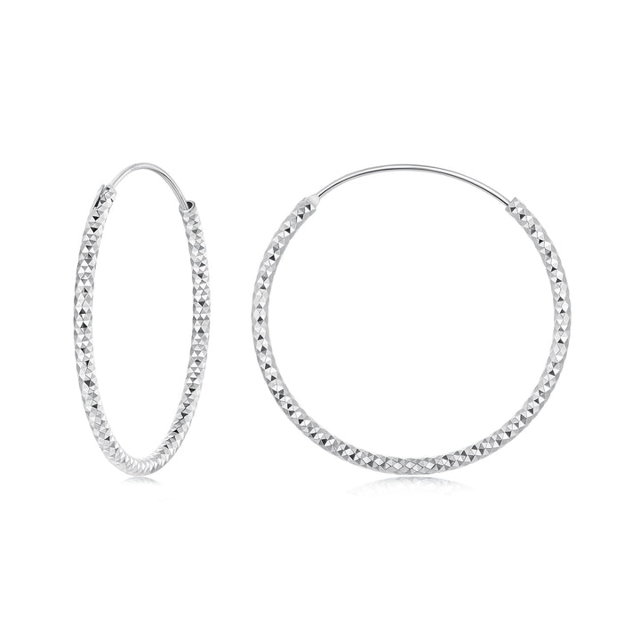 925 Sterling Silver Plated White Gold Earrings for Women