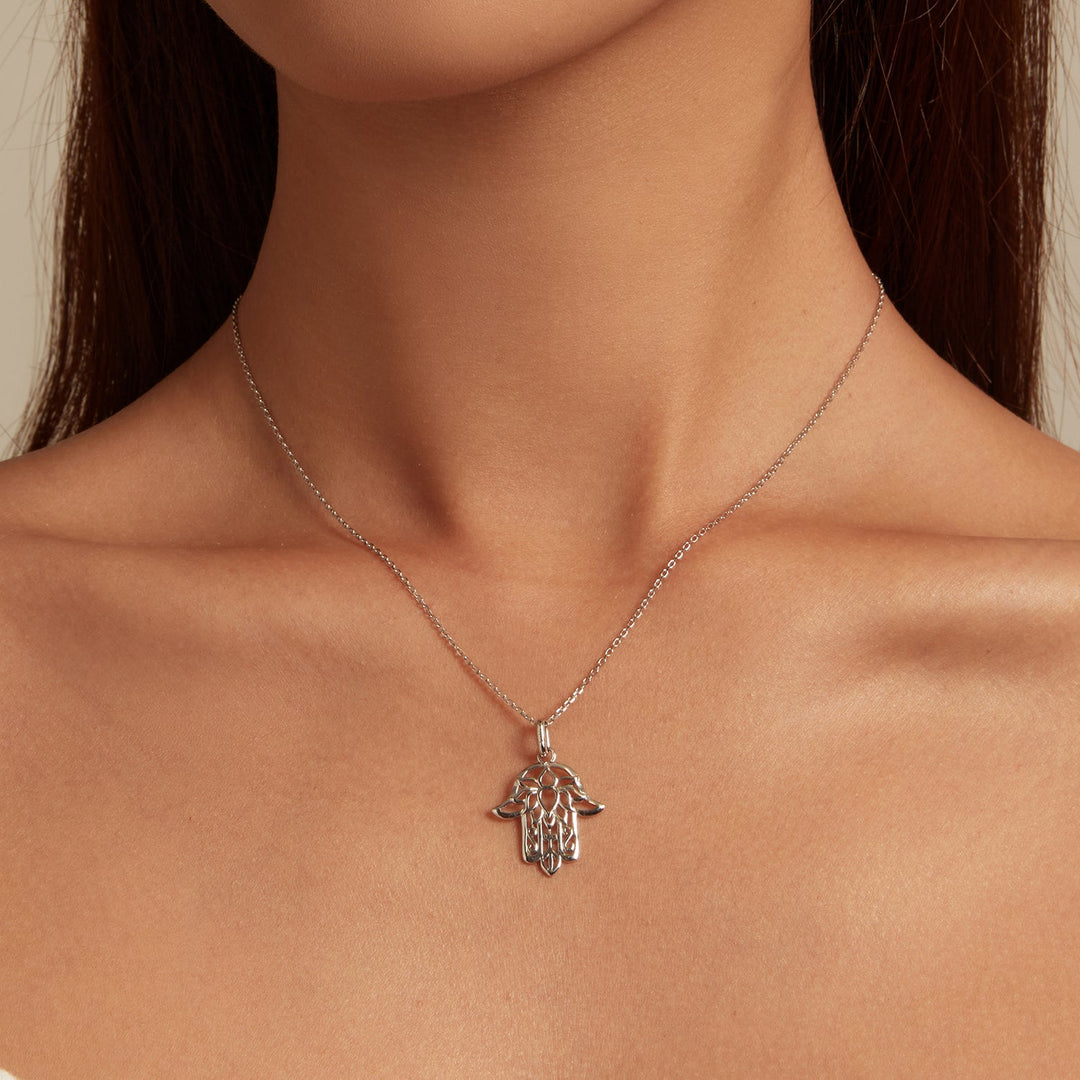 S925 Sterling Silver Plated Platinum Adjustable Necklace for Women