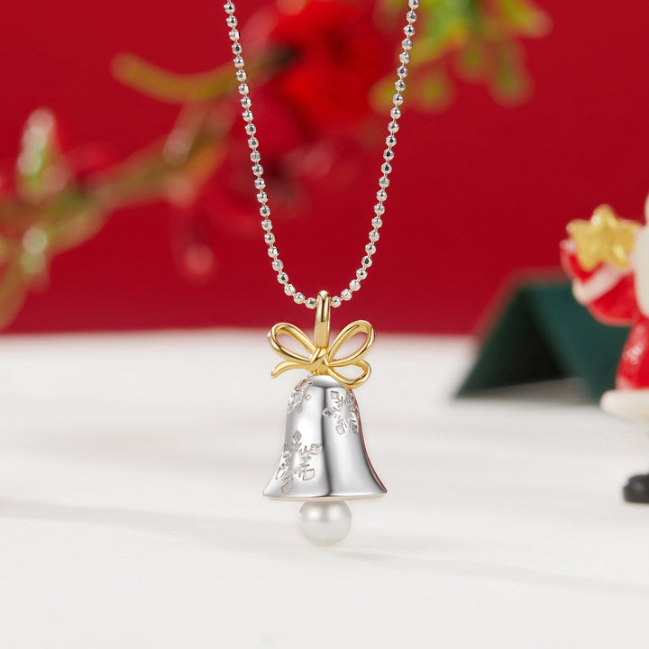 925 Sterling Silver Necklace with Quality Shell Pearl, Length 40+5cm, for Women