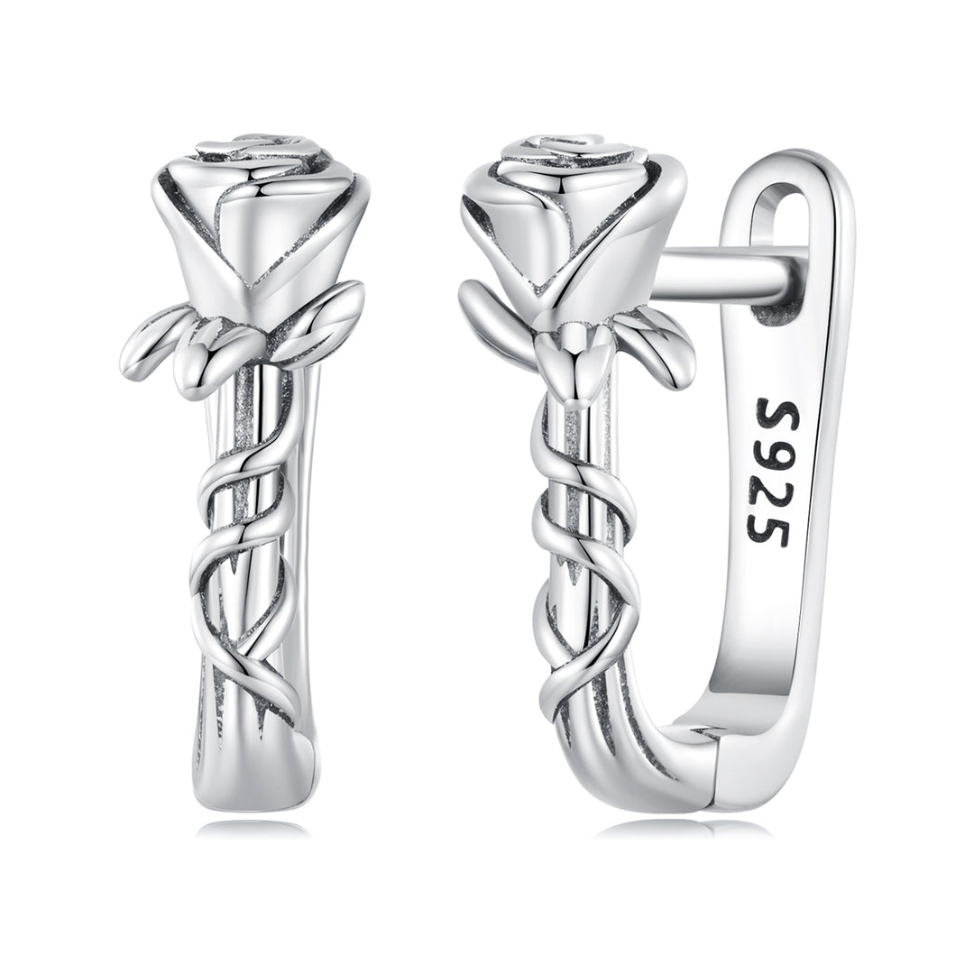 925 Sterling Silver Earrings with Oxidized Finish for Women