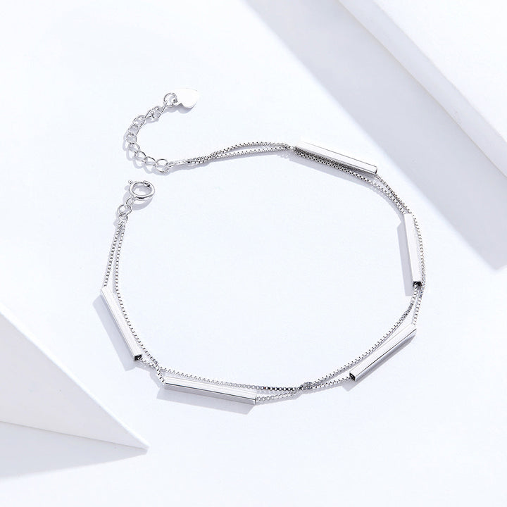925 Sterling Silver Bracelet 20cm for Women