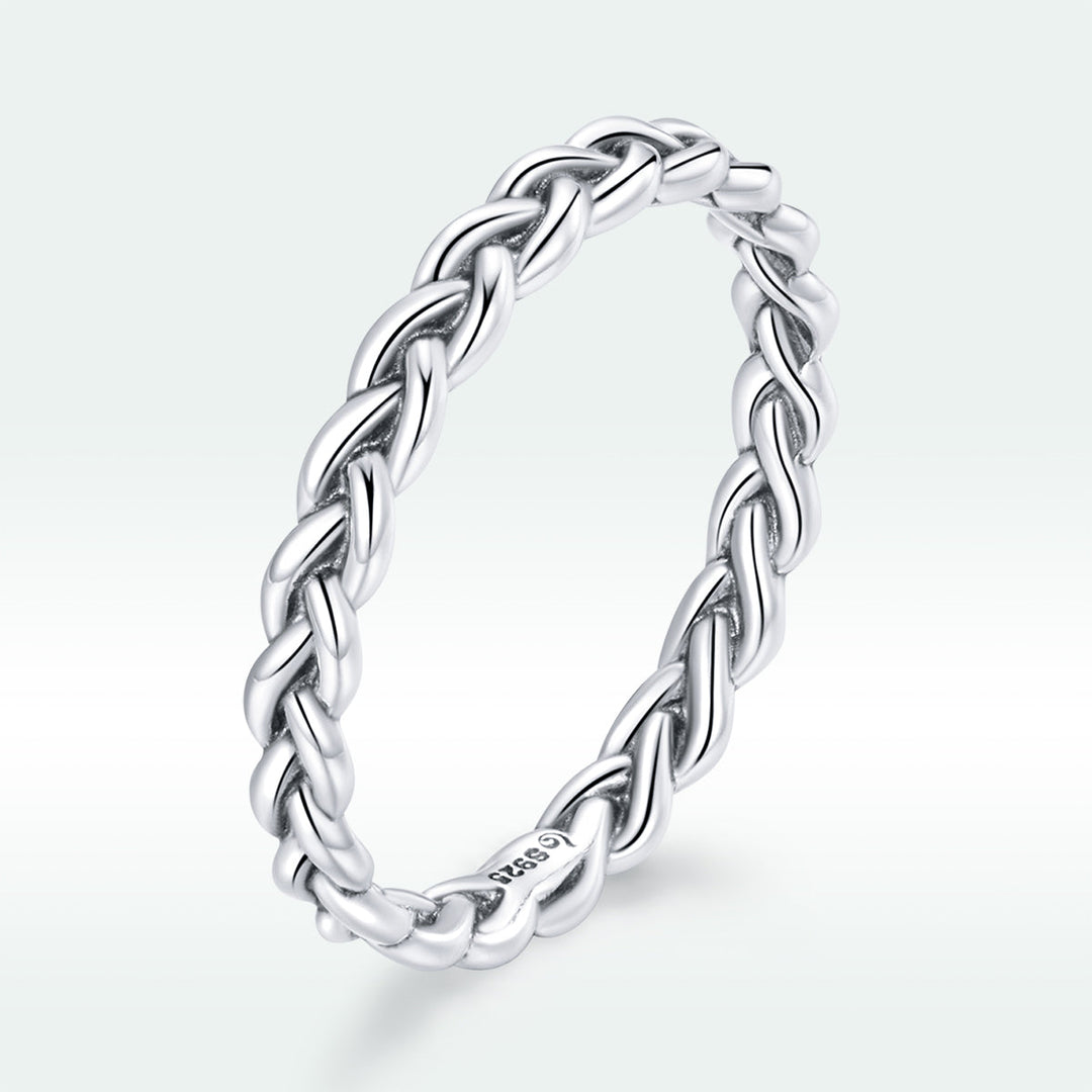 925 Sterling Silver Oxidized 0.20cm Ring Size 9 for Women