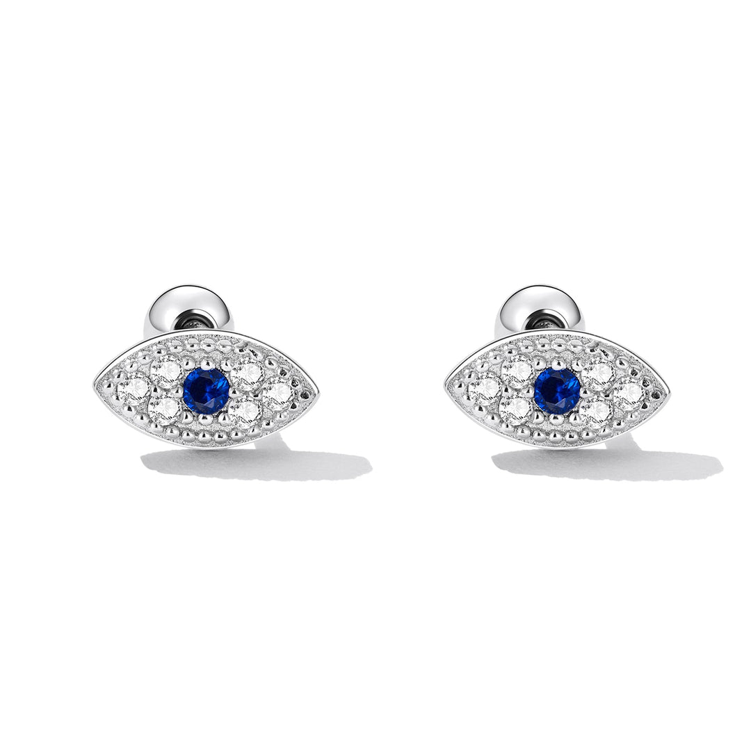 925 Sterling Silver &amp; Pavé Setting CZ Earrings