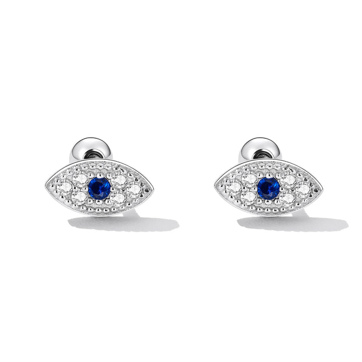 925 Sterling Silver &amp; Pavé Setting CZ Earrings