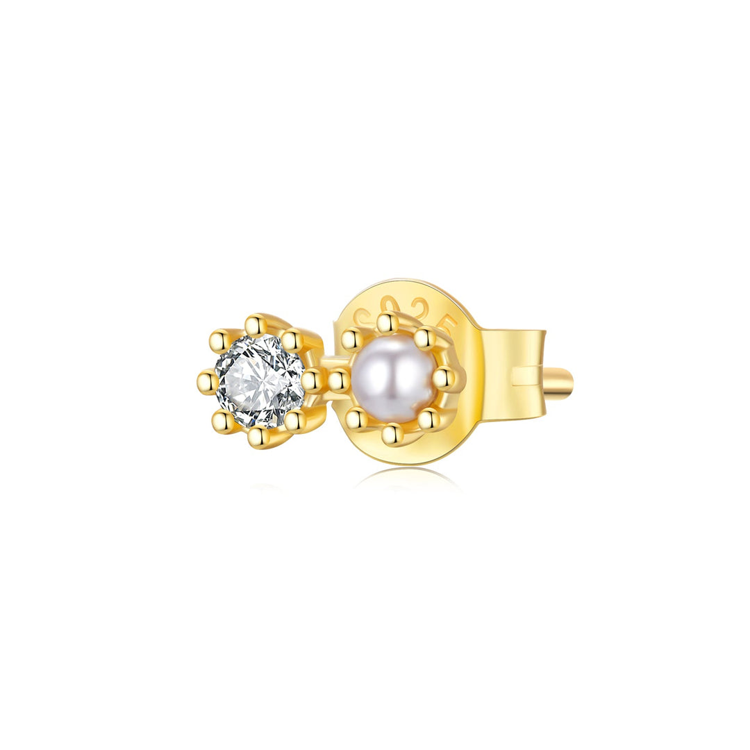 925 Sterling Silver &amp; Quality Shell Pearl Mini Stud Earrings for Women