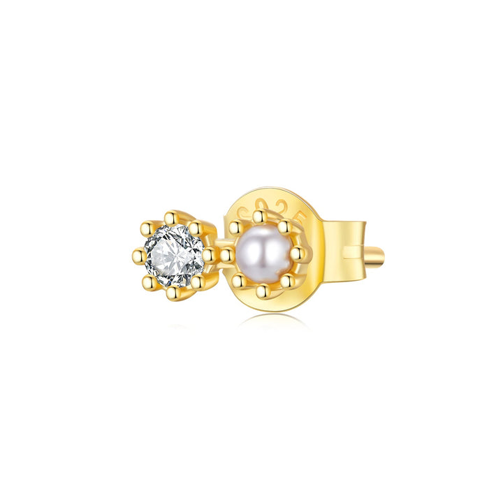 925 Sterling Silver &amp; Quality Shell Pearl Mini Stud Earrings for Women