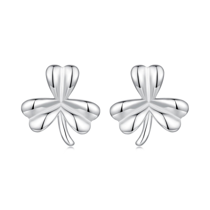 925 Sterling Silver White Gold Plated 0.7cm Earrings for Women