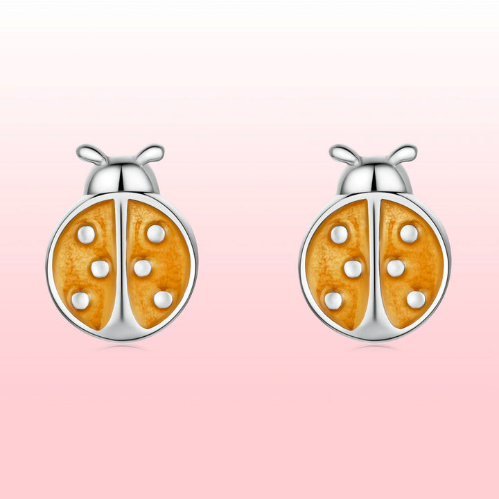 S925 Sterling Silver Enamel Earrings for Women