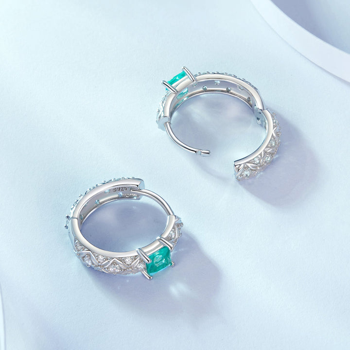 925 Sterling Silver Pavé Setting CZ Earrings for Women