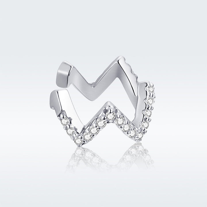 925 Sterling Silver Plated Platinum Pavé CZ Earrings for Women