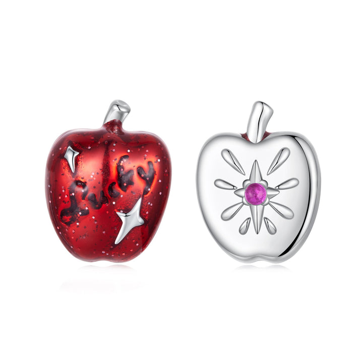 925 Sterling Silver Earrings with Synthetic Spinel &amp; Enamel, 1.1x0.8cm for Women