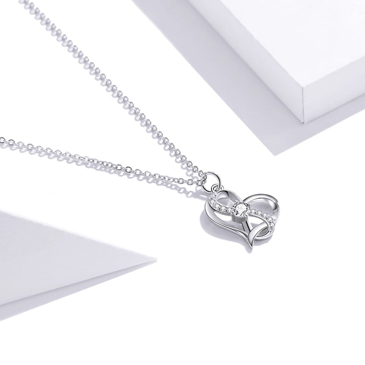 925 Sterling Silver Adjustable CZ Pendant Necklace