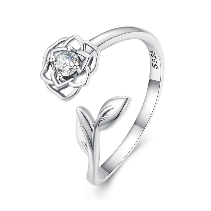 S925 Sterling Silver Pavé Setting CZ Ring for Women