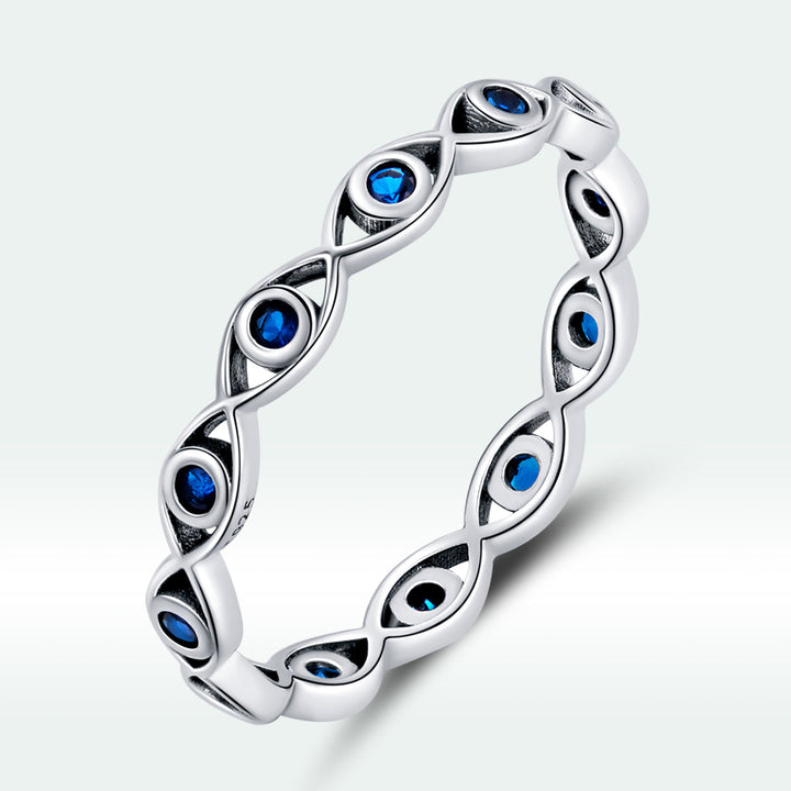 925 Sterling Silver Oxidized CZ Pavé Setting Ring Size 6.0 for Women