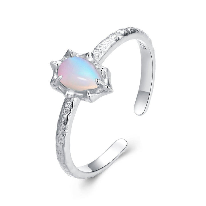 925 Sterling Silver &amp; Synthetic Opal Pendant 0.9x0.7cm for Women