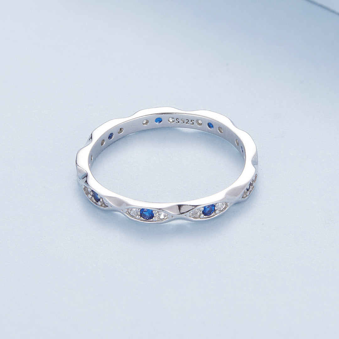 925 Sterling Silver Pavé Setting CZ Ring Size 6.0 for Women