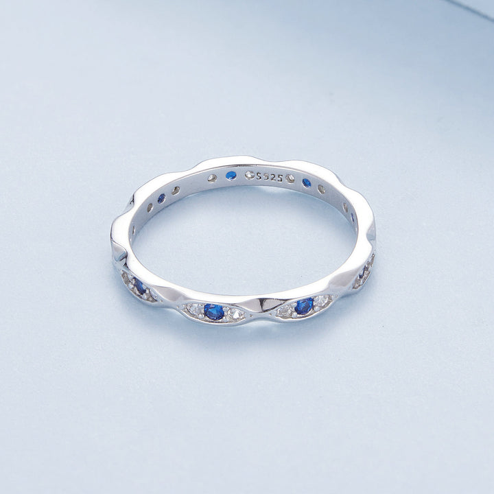 925 Sterling Silver Pavé Setting CZ Ring Size 6.0 for Women