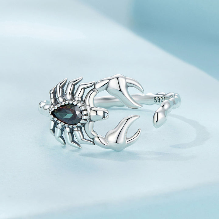 925 Sterling Silver Pavé CZ Oxidized Silver Ring 1.9mm Style E