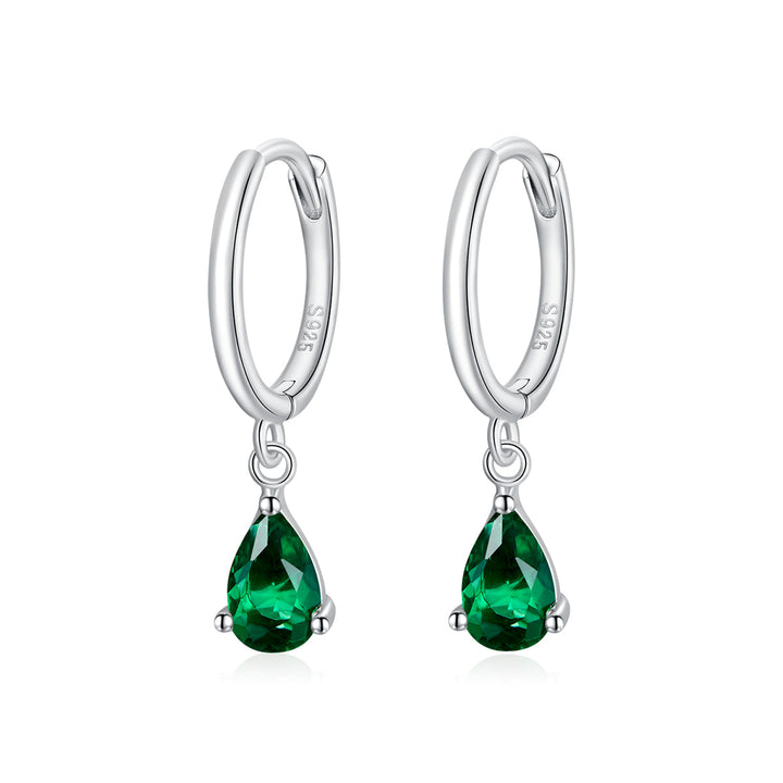 925 Sterling Silver Earrings with Pavé Setting CZ