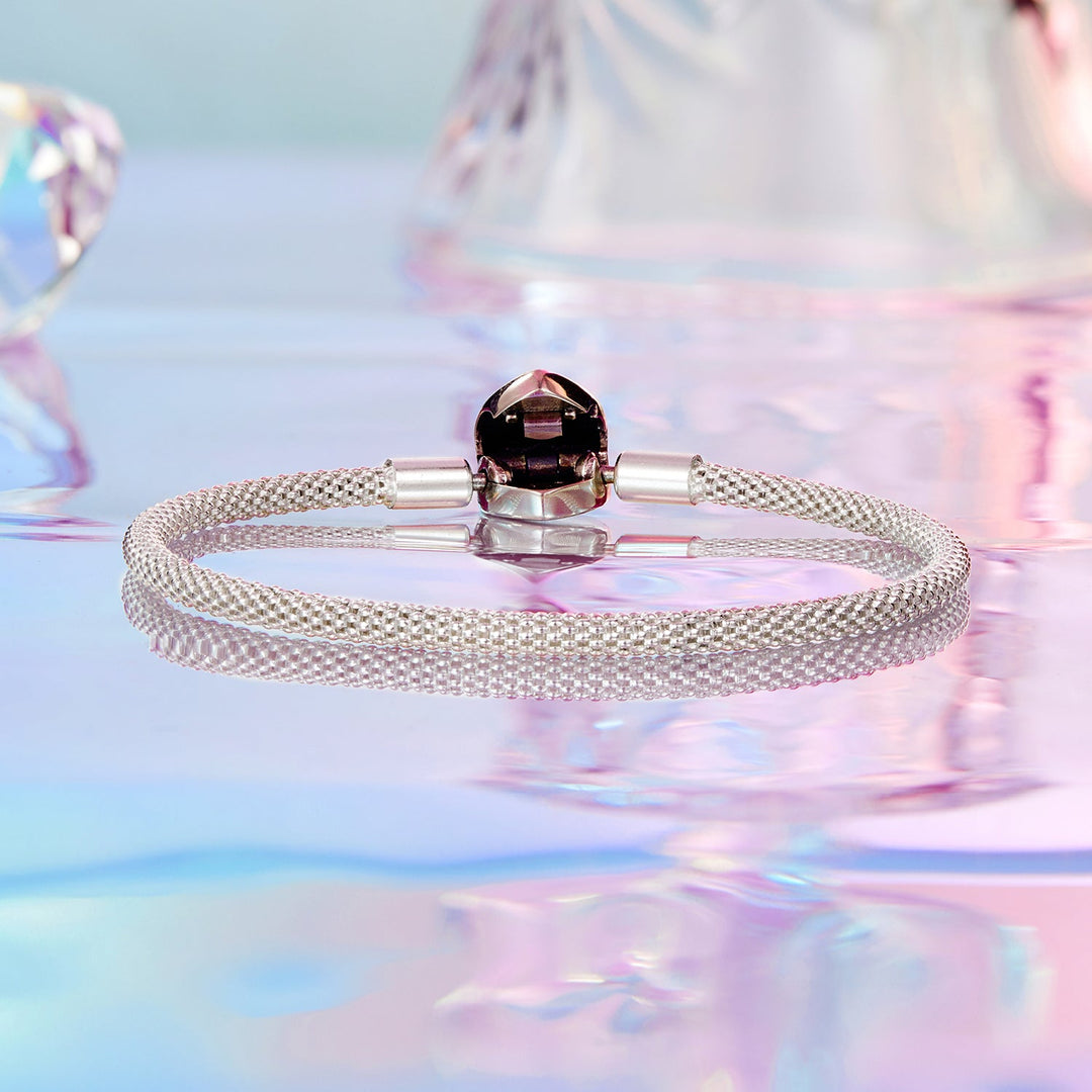 925 Sterling Silver Bracelet 17.0cm Inner Diameter for Women