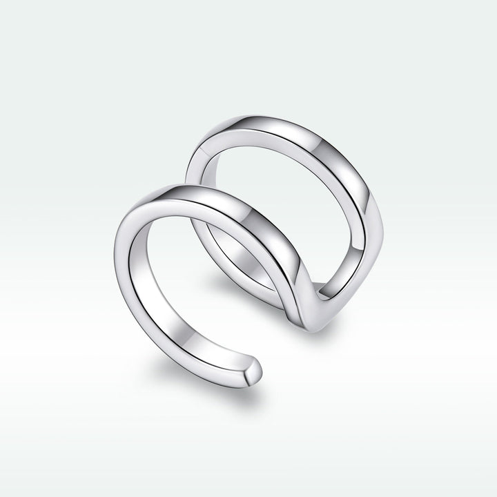 925 Sterling Silver Earrings 1.2*0.8cm with Platinum Plating for Women