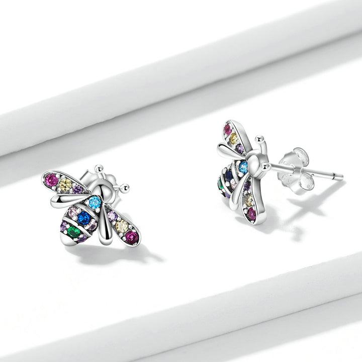 925 Sterling Silver Pavé Setting CZ Earrings for Women