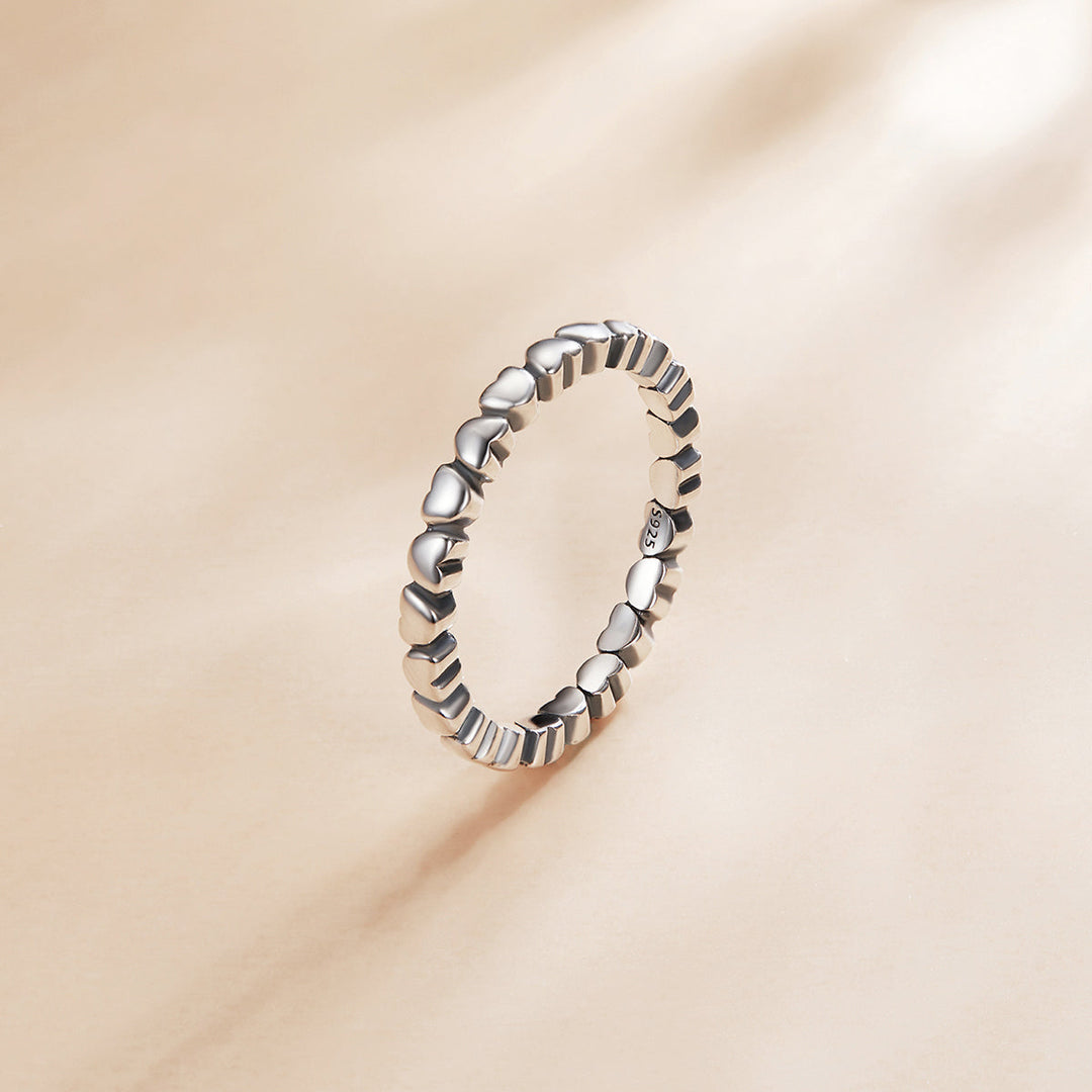 925 Sterling Silver Oxidized Ring Size 6.0 for Women