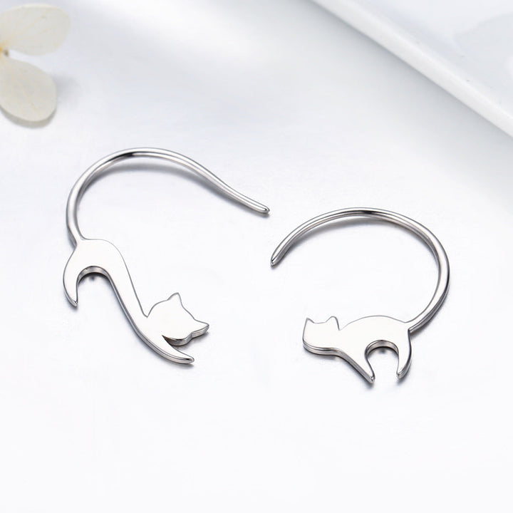 925 Sterling Silver Earrings for Women - 3*2.5cm, Platinum Plated