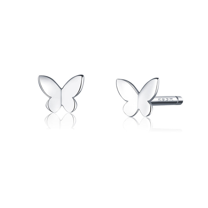 925 Sterling Silver &amp; Platinum Plated Earrings