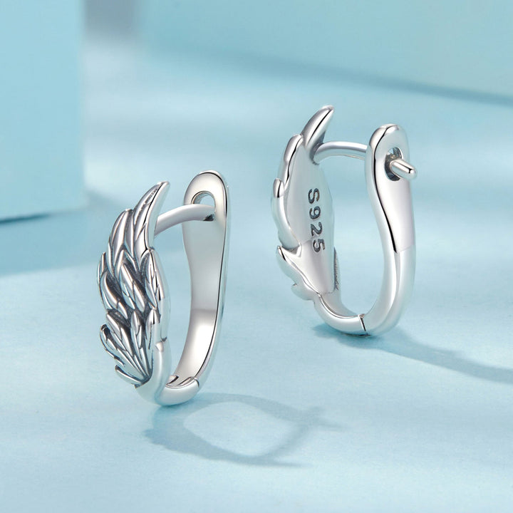 925 Sterling Silver Earrings with Oxidized Finish, 1.3x0.5cm for Women