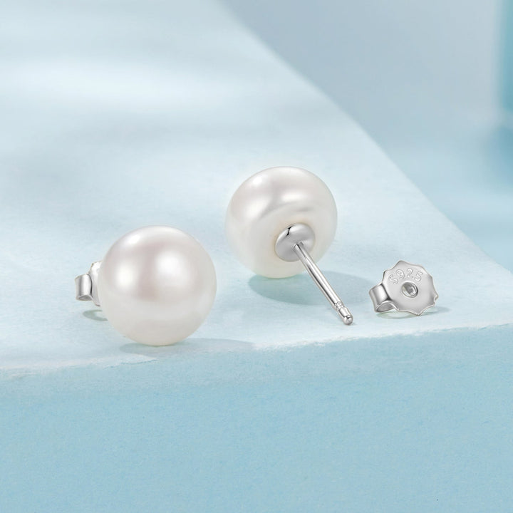 925 Sterling Silver Freshwater Pearl Earrings for Women