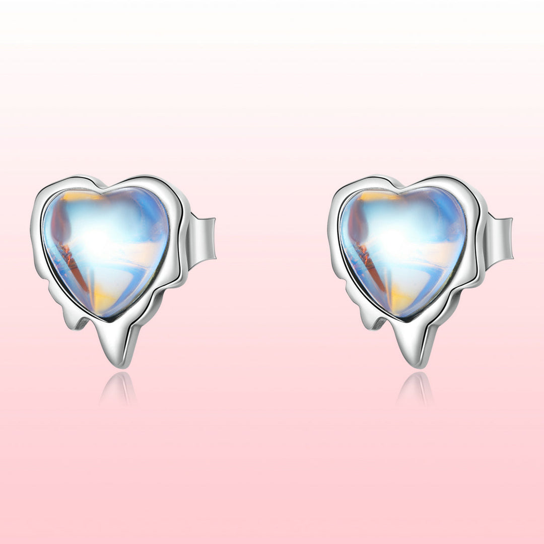 925 Sterling Silver Moonstone Earrings for Women