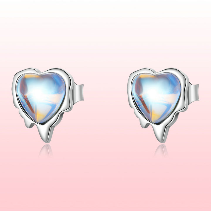 925 Sterling Silver Moonstone Earrings for Women