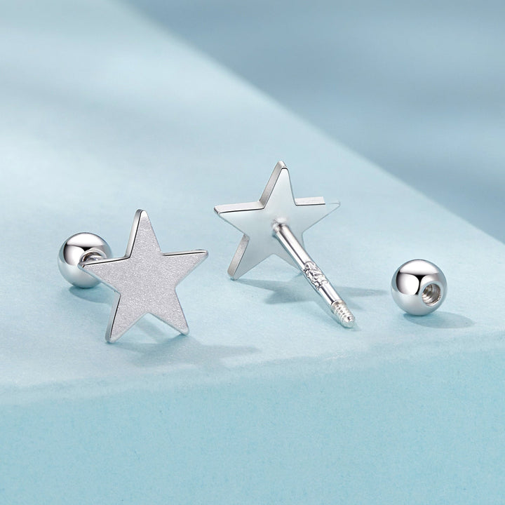 925 Sterling Silver Earrings 0.7cm
