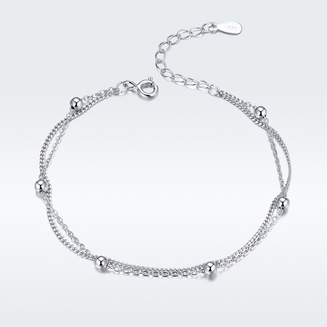 925 Sterling Silver Adjustable 19cm Bracelet for Women