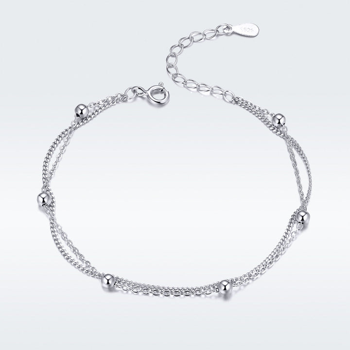 925 Sterling Silver Adjustable 19cm Bracelet for Women